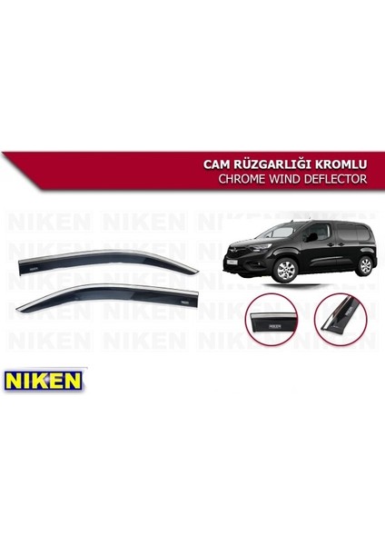 Combo E Araca Özel Ön Ikili 2 Li Niken Kromlu Cam Rüzgarlığı 2021 2022 2023 2024 2025