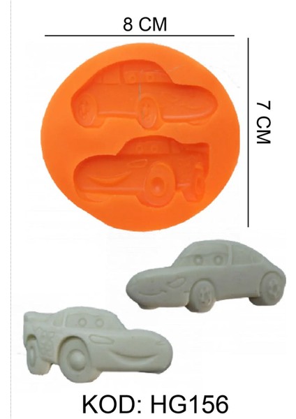 Gıda Silikon Kalıbı Araba