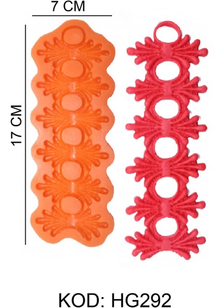 Gıda Silikon Kalıbı Dekoratif Desenli