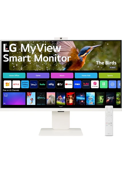 Lg 32" 32SR85U-W Myview 5ms 60Hz (Hdmı+Type-C) Airplay 2 4K UHD IPS Akıllı Monitör With Webos And Built-In