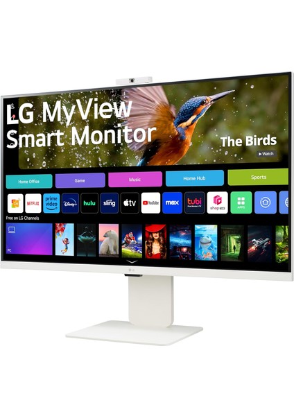 Lg 32" 32SR85U-W Myview 5ms 60Hz (Hdmı+Type-C) Airplay 2 4K UHD IPS Akıllı Monitör With Webos And Built-In