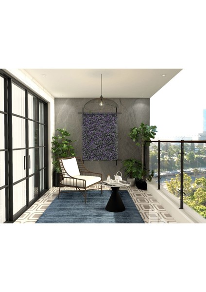Yapay Dikey Bahçe Paneli Duvar Paneli Mor 50*50 Cm VA176 fiyatları