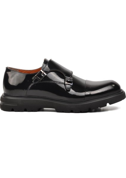 Premium 33284 Siyah Rugan Deri Erkek Casual Ayakkabı