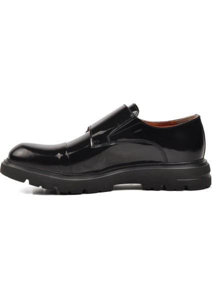 Premium 33284 Siyah Rugan Deri Erkek Casual Ayakkabı
