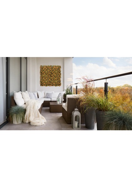 V.artwall Yapay Dikey Bahçe Paneli Duvar Kaplama Paneli Turuncu 50*50 cm modelleri