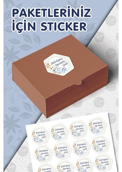 Beklediğiniz Sipariş Geldi 5 cm 24 cm Opak Sticker Yapışkanlı Etiket T990