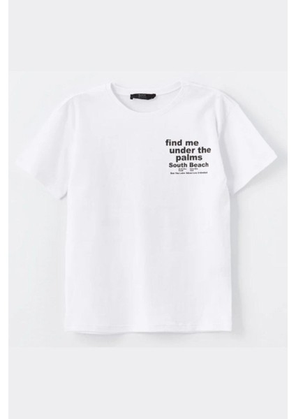 Erkek Çocuk Tshirt Beyaz - Ronaldo