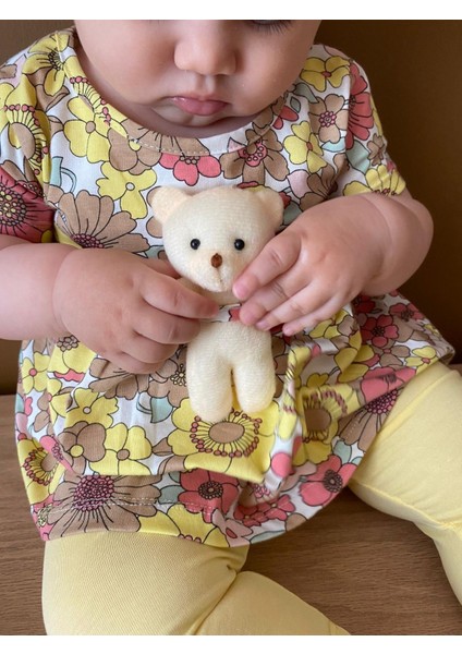 Oyuncak Ayıcıklı Desenli Taytlı Kız Bebek Ikili Takım fiyatları