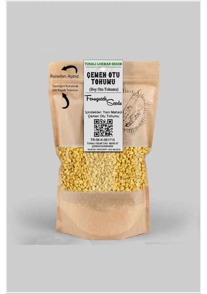 Lokman Hekim Tunalı Çemen Otu Tohumu 50GR (Boy Otu Tohumu)