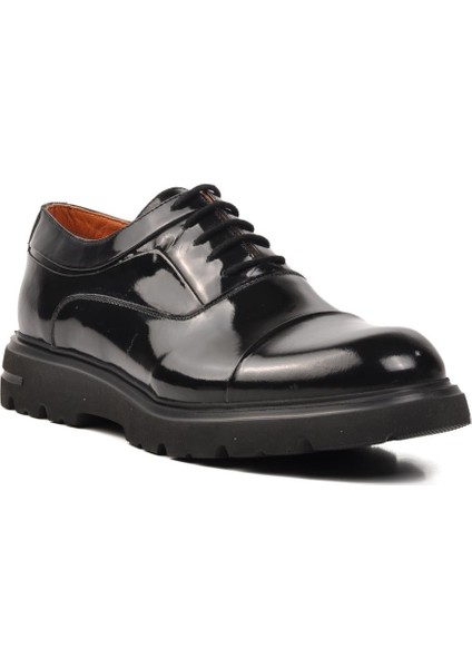 Premium 33283 Siyah Rugan Deri Erkek Casual Ayakkabı