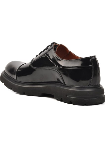 Premium 33283 Siyah Rugan Deri Erkek Casual Ayakkabı fırsatları