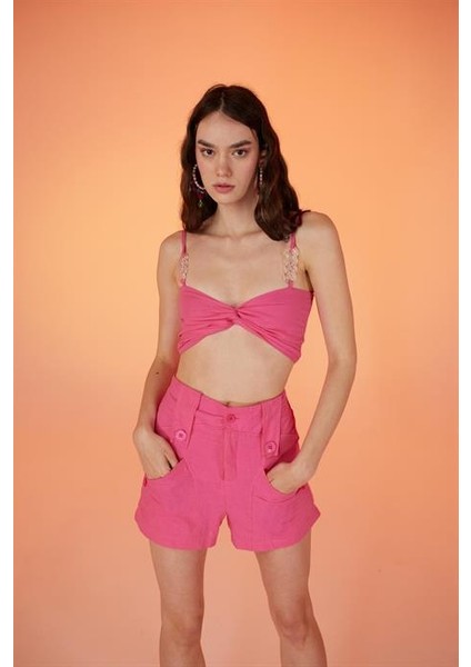 Rise Şort Pembe