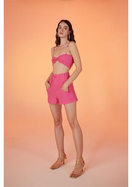 Rise Şort Pembe