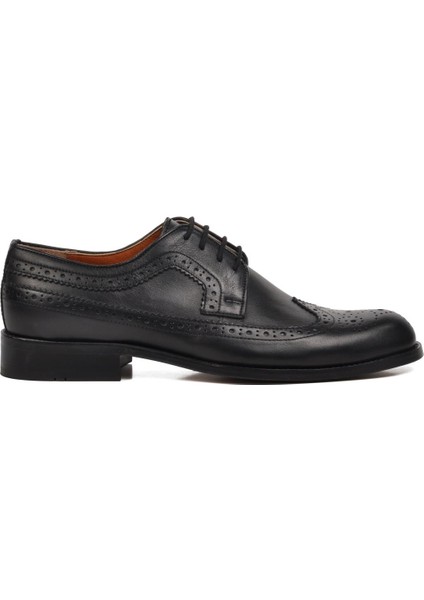 Premium 33272 Siyah Hakiki Deri Erkek Klasik Ayakkabı fiyatları