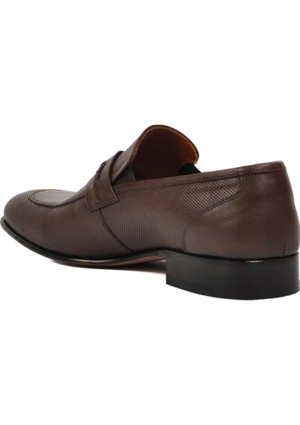 Premium 02466 Kahve Hakiki Deri Erkek Klasik Ayakkabı fırsatları