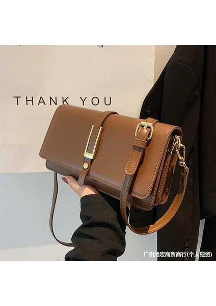 Popüler Küçük Çanta, Dokulu Kadın Çantası, Retro Omuz Çantası, Çok Yönlü Crossbody Küçük Kare Çanta (Yurt Dışından)