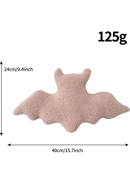 Siyah Yarasa Pembe Yarasa Beyaz Yarasa Peluş Oyuncak Cadılar Bayramı Peluş Ev Dekorasyon Komik Yastık (Yurt Dışından)