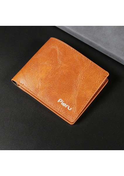 Kısa Erkek Cüzdan Alev Pu Cüzdan (Yurt Dışından)