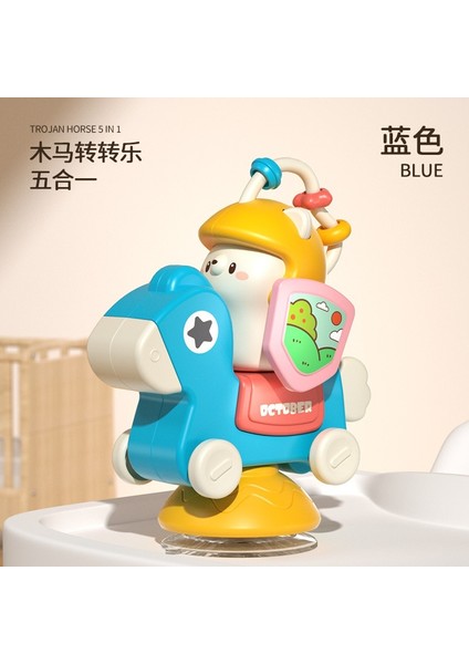 Bebekler ve Küçük Çocuklar Için Çok Fonksiyonlu Vantuz, Dönen Yemek Masası Oyuncağı, Eğitici Atlıkarınca Arabası, Erken Eğitim Yemek Sandalyesi Oyuncağı (Yurt Dışından)