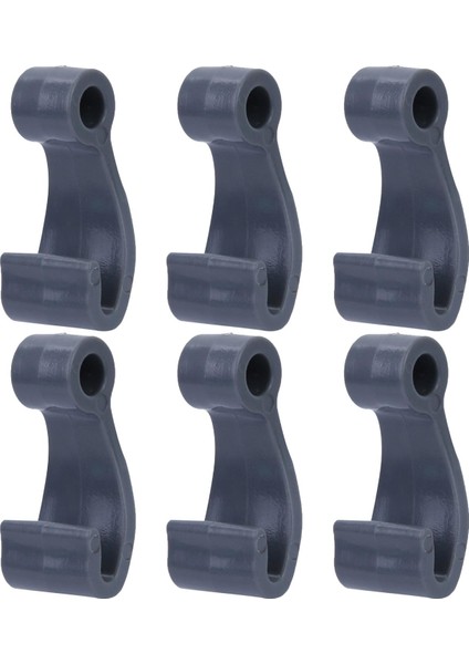 6x Uç Kancaları Kürek Teknesi Ağır Hizmet Tipi Bağ Kancası Gri (Yurt Dışından)