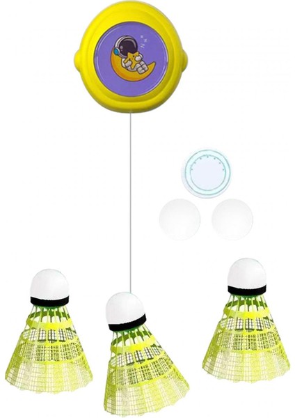 Asılı Badminton Eğitmeni Badminton Eğitimi Iç Mekanda Oynama Fitness Sarı (Yurt Dışından)