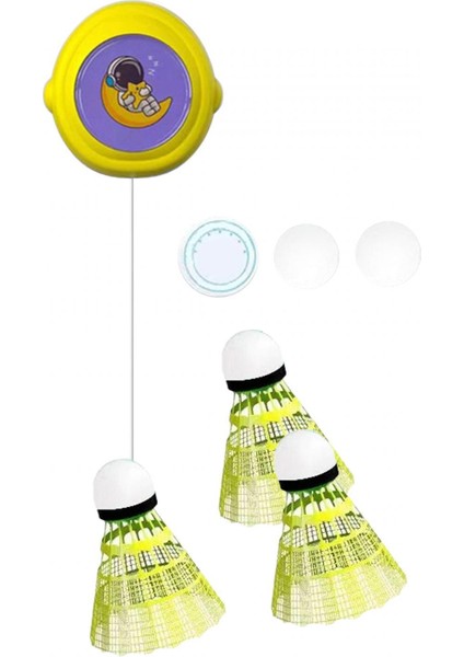 Asılı Badminton Eğitmeni Badminton Eğitimi Iç Mekanda Oynama Fitness Sarı (Yurt Dışından)
