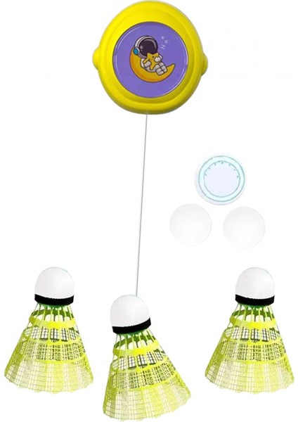 Asılı Badminton Eğitmeni Badminton Eğitimi Iç Mekanda Oynama Fitness Sarı (Yurt Dışından)