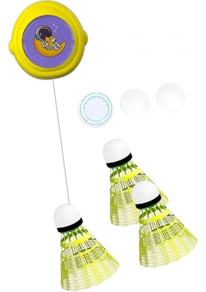 Asılı Badminton Eğitmeni Badminton Eğitimi Iç Mekanda Oynama Fitness Sarı (Yurt Dışından)