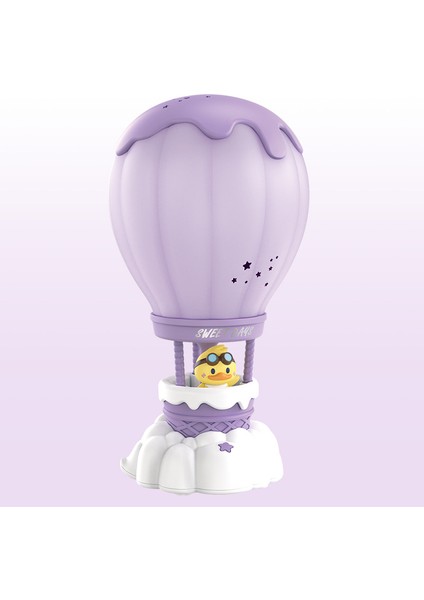 Karikatür Masaüstü Sıcak Hava Balonu LED Masa Lambası Çocuk Öğrenci Yurdu Yatak Odası Başucu USB Gece Lambası (Yurt Dışından)