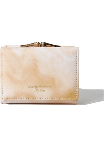 Modaya Uygun Mürekkep Boyama Üçe Katlanmış Cüzdan (Yurt Dışından)