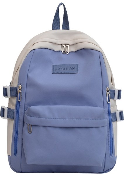 Yeni Naylon Sırt Çantası, Modaya Uygun Renk Uyumlu Açık Hava Seyahat Çantası, Ortaokul Basit Öğrenci Okul Çantası, Rahat Sırt Çantası (Yurt Dışından)
