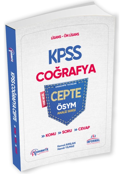 KPSS Lisans Ön Lisans Coğrafya Cepte Konu Anlatımlı Soru-Cevap ÖSYM Analiz Serisi Son Tüik Ekli