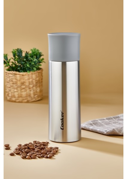 Çift Kat Paslanmaz Çelik 400 ml Termos ( Çay Kahve Piknik Kamp Outdoor Ofis Otel Kafe Okul Mama )