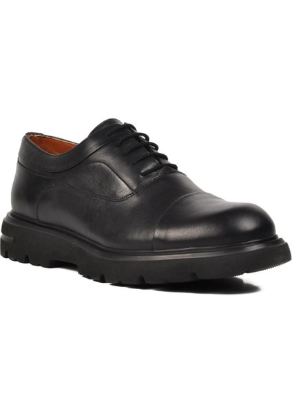 Premium 33283 Siyah Deri Erkek Casual Ayakkabı
