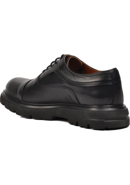 Premium 33283 Siyah Deri Erkek Casual Ayakkabı fırsatları