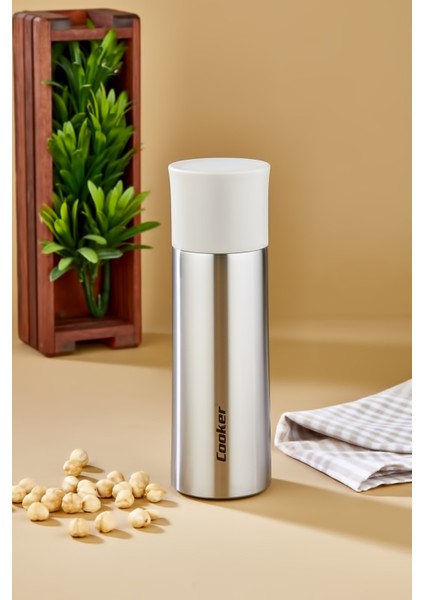 Çift Kat Paslanmaz Çelik 400 ml Termos ( Çay Kahve Piknik Kamp Outdoor Ofis Otel Kafe Okul Mama )