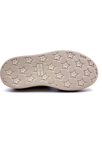 Foershadow S1900 Yüksek Tabanlı Emoji ve Taş Detaylı Pembe Kadın Sneaker Spor Ayakkabı