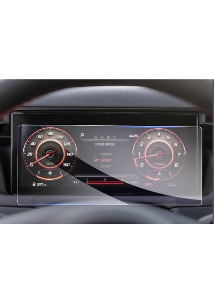 Hyundai Tucson 10.25 Inç Dijital Gösterge Uyumlu 9h Nano Ekran Koruyucu