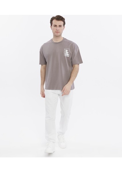 Oversize Baskılı Tişört