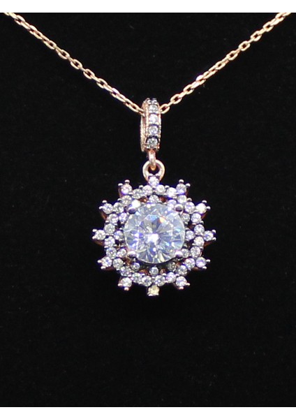 925 Ayar Gümüş Elmas Montür Zirkon Taşlı Kolye Küpe Yüzük Takı Seti fiyatları