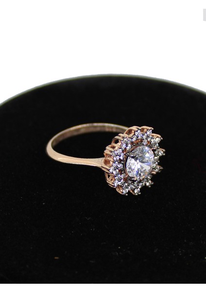 925 Ayar Gümüş Elmas Montür Zirkon Taşlı Kolye Küpe Yüzük Takı Seti modelleri