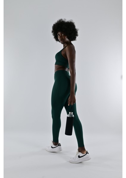 Push Up Şekillendirici Iç Göstermeyen Yüksek Bel Tayt Amon Yeşil fiyatları