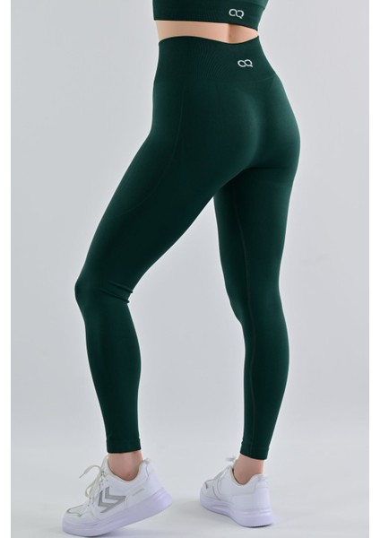 Push Up Şekillendirici Iç Göstermeyen Yüksek Bel Tayt Amon Yeşil indirimleri