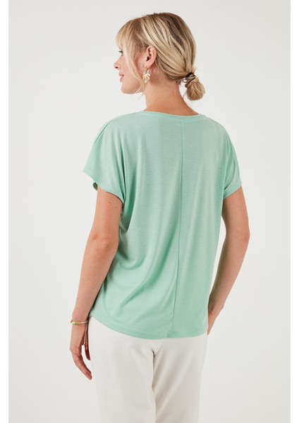 Baskılı Bisiklet Yaka Regular Fit T Shirt Kadın T Shirt 6671002