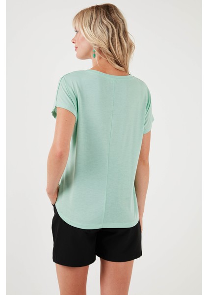 Baskılı Bisiklet Yaka Regular Fit T Shirt Kadın T Shirt 6671006