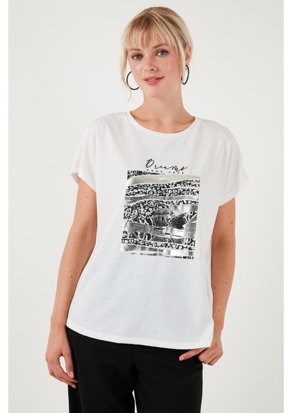 Baskılı Bisiklet Yaka Regular Fit T Shirt Kadın T Shirt 6671000 fiyatları