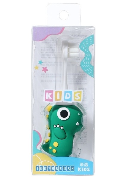 2-10 Yaş Arası Bebekler Için Çocuk Diş Fırçası Tekli Paket, Yumuşak Kıllara Sahip Sevimli Dinozor Diş Fırçası (Yurt Dışından)