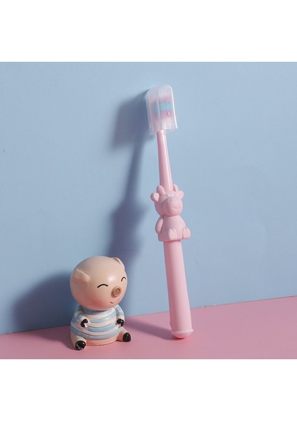 On Bin Kıllı Çocuk Yumuşak Kıllı Diş Fırçası Karikatür Dana Rengi Ince Yürümeye Başlayan Çocuk Diş Fırçası (Yurt Dışından)