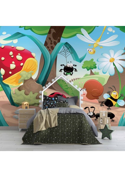 Minik Hayvanlar Çocuk Odası Duvar Kağıdı Baskı fırsatları