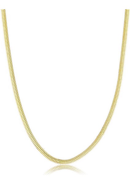 14 Ayar Altın 2 Mm. Balıksırtı Zincir Kolye 65 Cm.